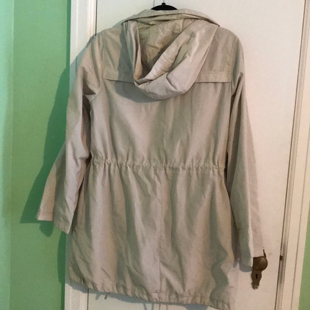 Women’s hooded rain jacket/trench coat - Picture 3 of 4